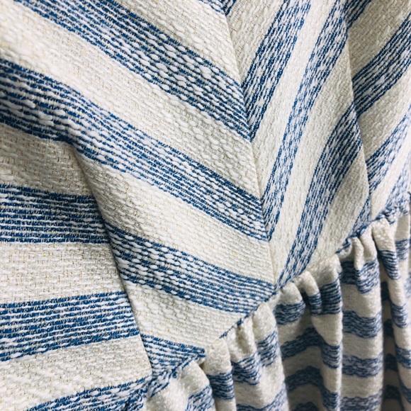 Line & Dot Navy/White Striped Mini Dress - Picture 7 of 9